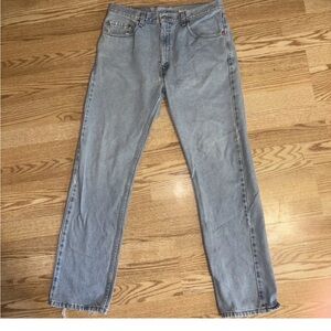 Vintage Levis Jeans Mens 34x32 Blue 505 Regular Fit Straight Leg Distressed Y2K